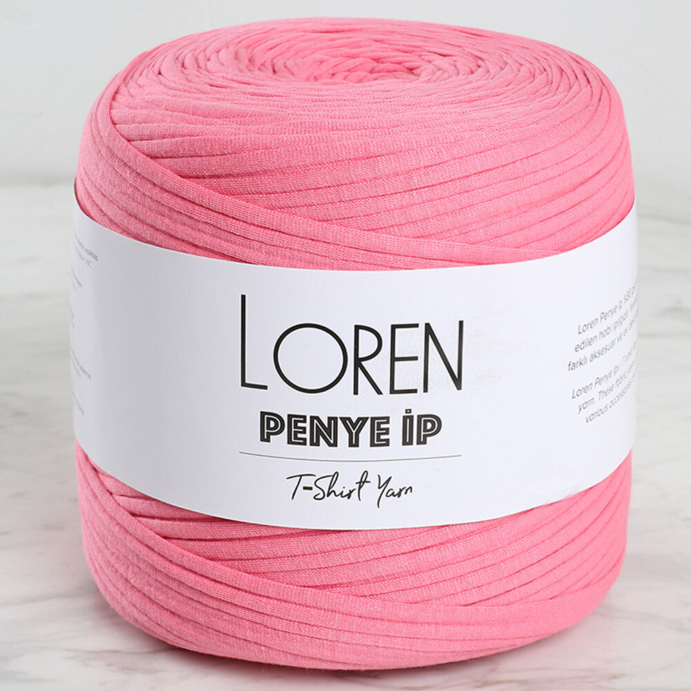 Loren Penye Kumaş El Örgü İpi Koyu Pembe - 5